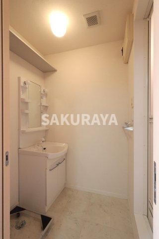 スカイコートの洗面所|2025年9月撮影。