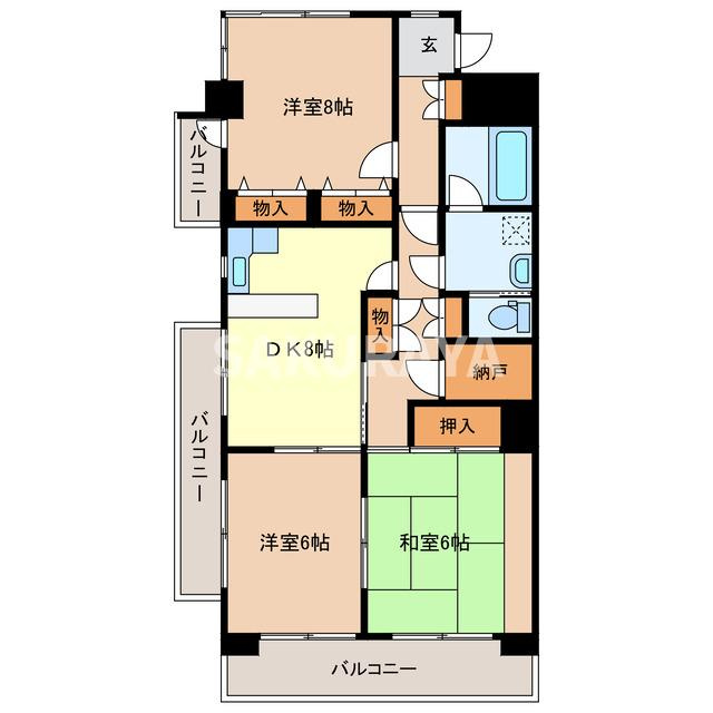 高雄ハイツの間取り