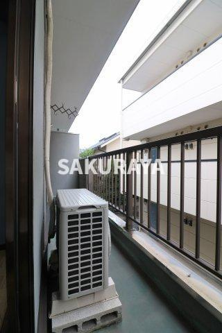 ハウスジェルのバルコニー|現況と異なる場合がございます。