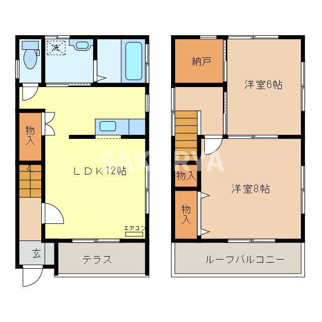 パピオンの間取り|現況と異なる場合があります。