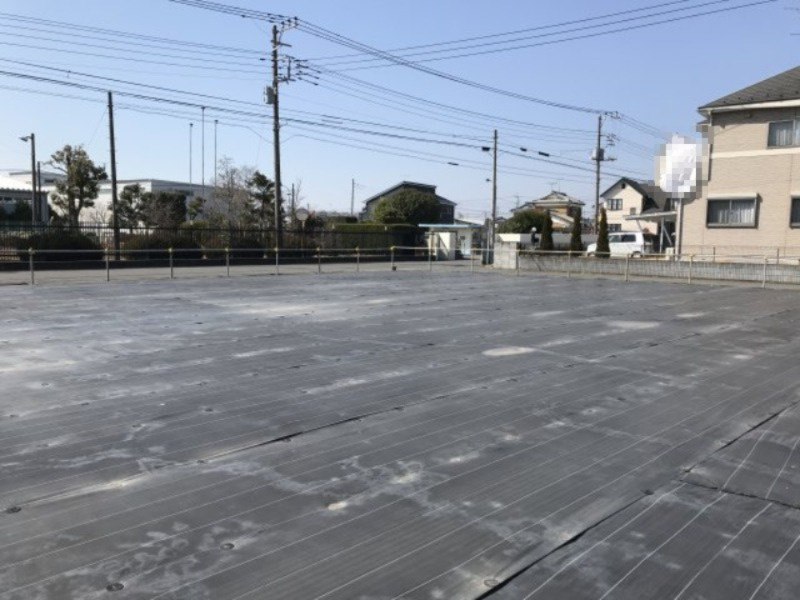 行田市大字埼玉の売地の前面道路含む現地写真