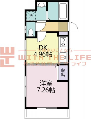 ジュネス合川【キャッシュバック対象物件】の間取り