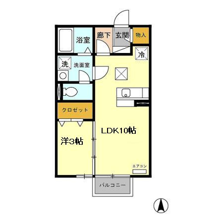 Ｓ・ＴステラⅠの間取り