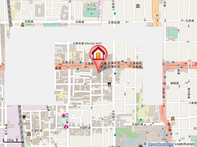 五条コーポの地図