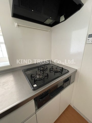 Lega梅北のキッチン|コンパクトなキッチンで掃除もラクラク