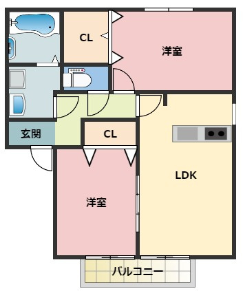 セジュール四季の間取り