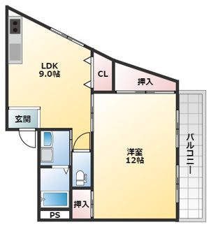 【間取り】 | ヴィラ豊中
