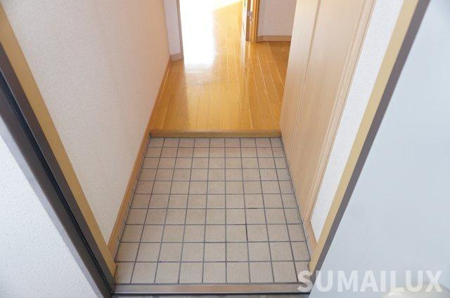 熊本市北区武蔵ケ丘９丁目のアパートの玄関
