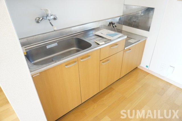 熊本市北区武蔵ケ丘９丁目のアパートのキッチン