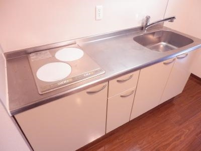雅綾小路のキッチン|２口ＩＨキッチン