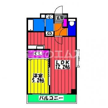 【間取り】 | グロワール高宮 | グロワール高宮の間取り
