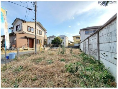【外観】 | 藤沢市高倉　売地 | 間口も広く駐車もらくらく。