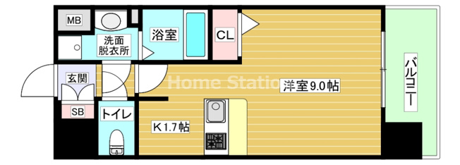 【間取り】 | アスヴェル新北野モスト