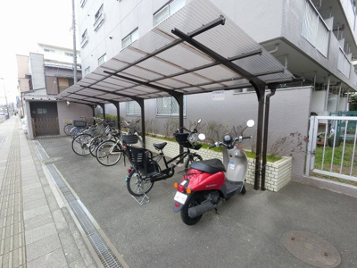 【その他共用部分】 | エンゼルハイム磯子 | バイク置場です。