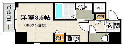 ONLYONE川西藤ノ木の間取り