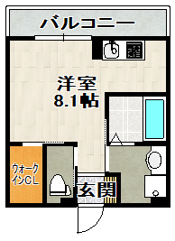 Ｐスマイルカーサ　バラ公園の間取り