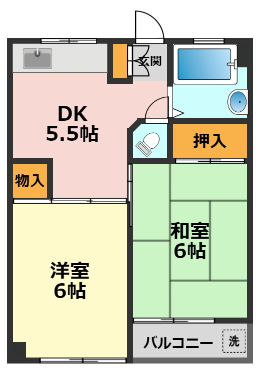 小岩ニューハイツの間取り