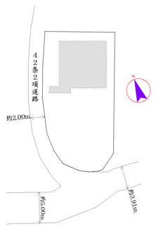 【土地図】 | 町田市本町田土地 | ※図面と現況が異なる場合は、現況を優先とさせていただきます。