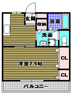 ハイツエンデバーⅡの間取り