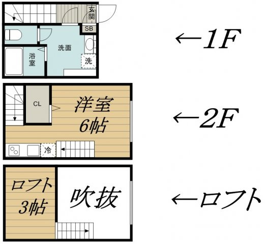 エヴァンコートⅣの間取り
