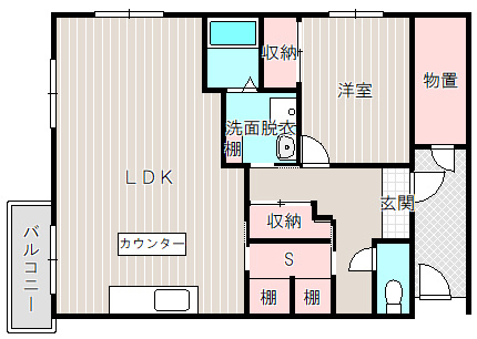エヴァグリーンの間取り