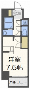 【間取り】 | レジュールアッシュOSAKA今里駅前