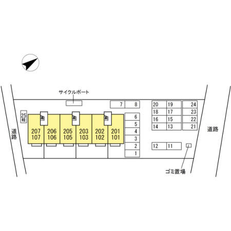 クレセントモア【キャッシュバック対象物件】の区画図