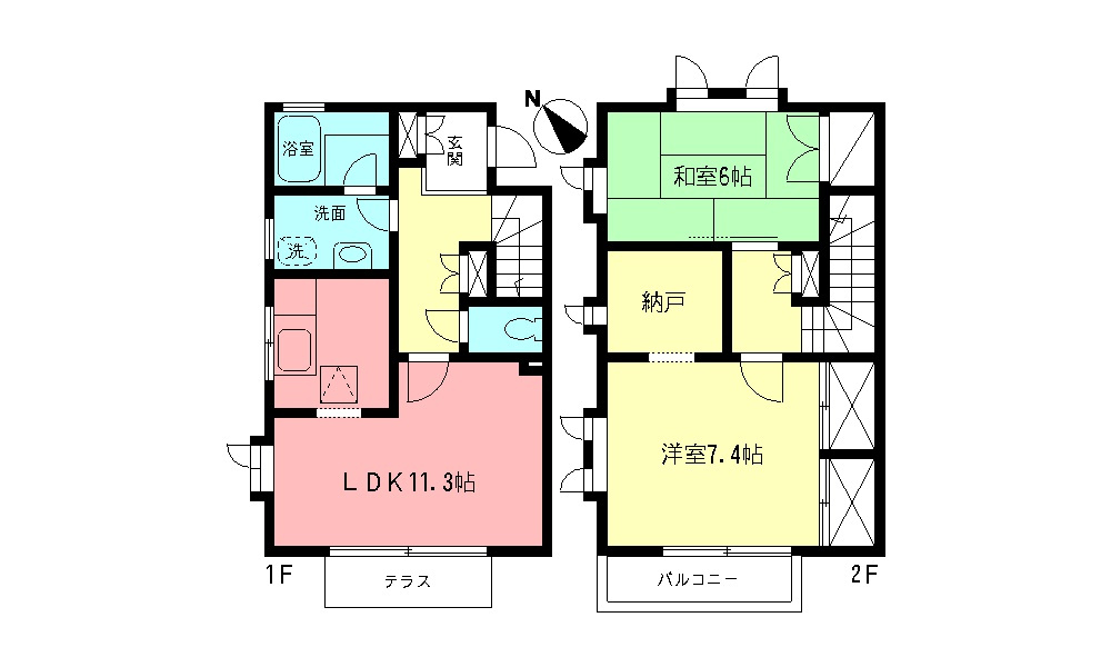エニウェアグリーンBの間取り