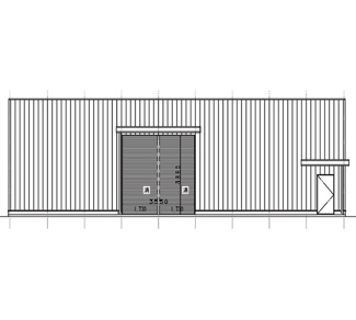 【外観パース】 | 川向町903貸工場 | 鉄骨造平屋建てです。