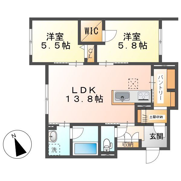 フローラの間取り