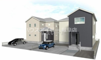 【外観】 | 瑞穂市穂積　新築建売全2棟　穂積小学校の前です！穂積駅まで12分！名古屋・岐阜方面にご通勤の方にオススメです