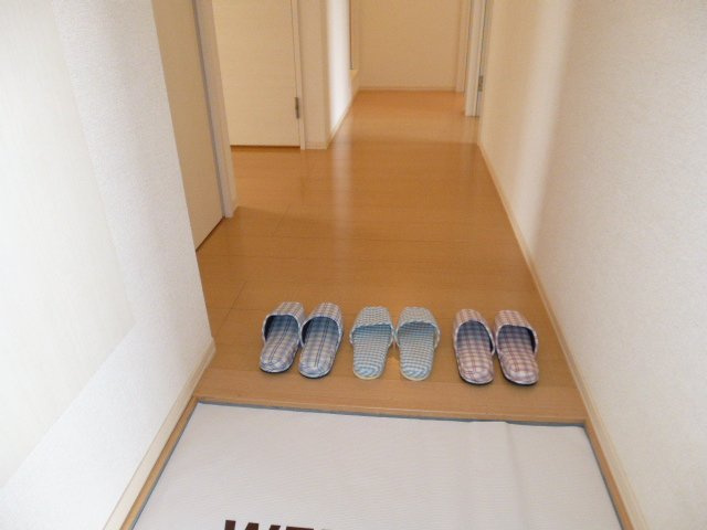 プレザントＡの玄関