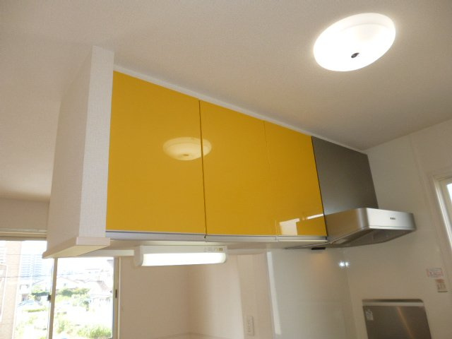 プレザントＡのキッチン|収納棚