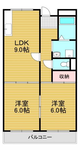 サンハイツ今熊の間取り