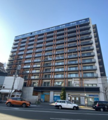 【外観】 | シティハウス広尾南 | 目の前には恵比寿三丁目バス停。