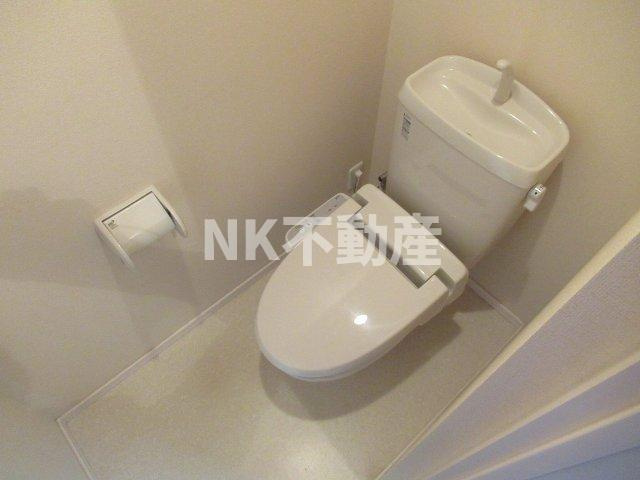 【トイレ】 | シロイエ石切（石切賃貸） | 落ち着いた色調のトイレです