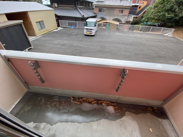 平和寮のバルコニー