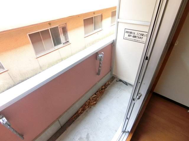 平和寮のバルコニー