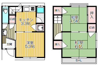 【間取り】 | 瓦林町借家