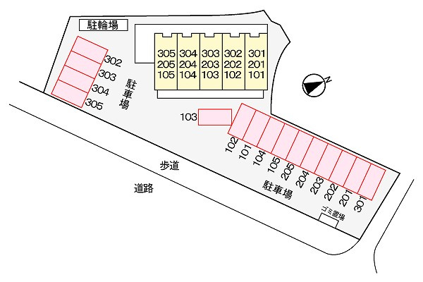 グランソーレの区画図