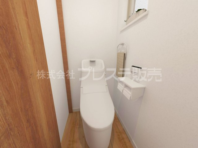 大和郡山市小林町の新築一戸建のトイレ|２階トイレ完成イメージ／温水洗浄便座を標準装備！