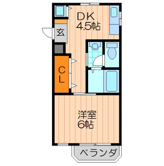 【間取り】 | トレビアン天神Ⅱ