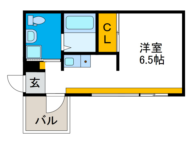 JJ COURT 市元の間取り