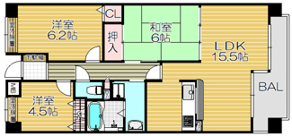 【間取り】 | 伊丹みやのまち4号館