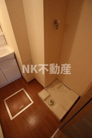 【洗面所】 | グランガーデン足代新町（布施賃貸） | 広い洗面スペース