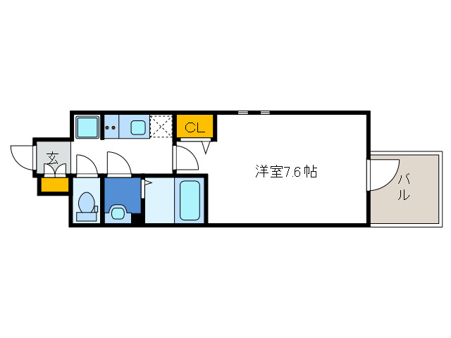 レシオス難波の間取り