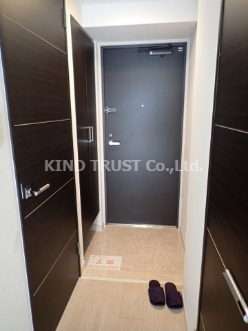 カスタリア新梅田の玄関|明るい玄関です