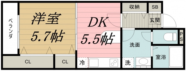 クレール・シャンブルの間取り