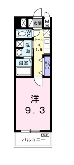 グランコリーヌ．Ｋの間取り