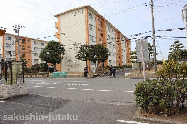 袖ケ浦住宅　１号棟の外観